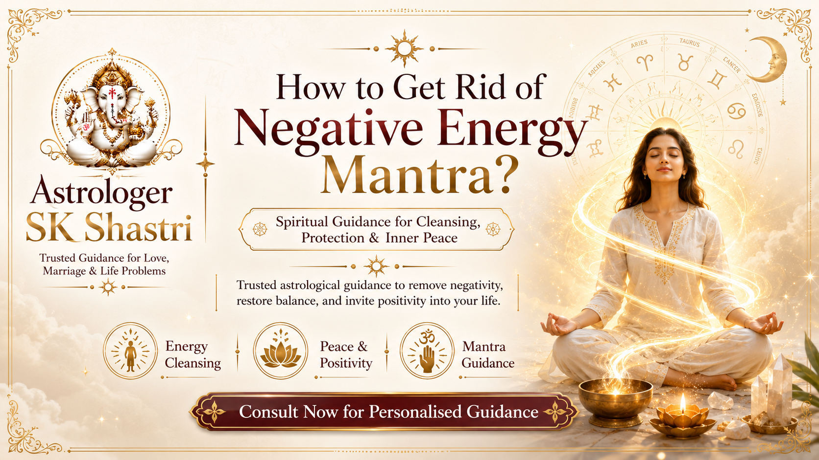 How to get rid of negative energy mantra?